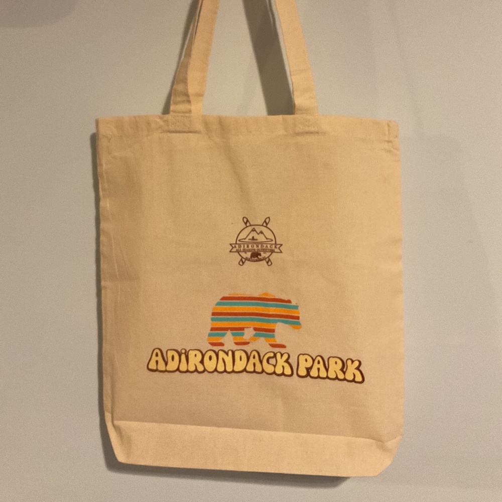 ADIRONDACK PARK LIGHTWEIGHT CUSTOM CANVAS TOTE BAG NEW